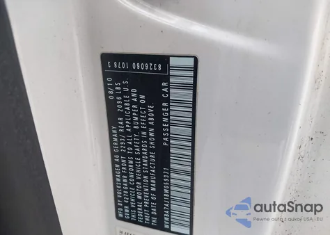 2011 Volkswagen Golf 2.5L 2-Door из США, поврежденный, VIN WVWBA7AJ1BW059371